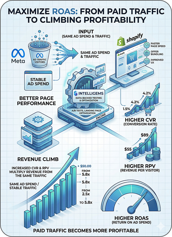 Your paid traffic becomes more profitable